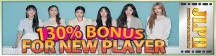 jlph 130% bonus for new player banner